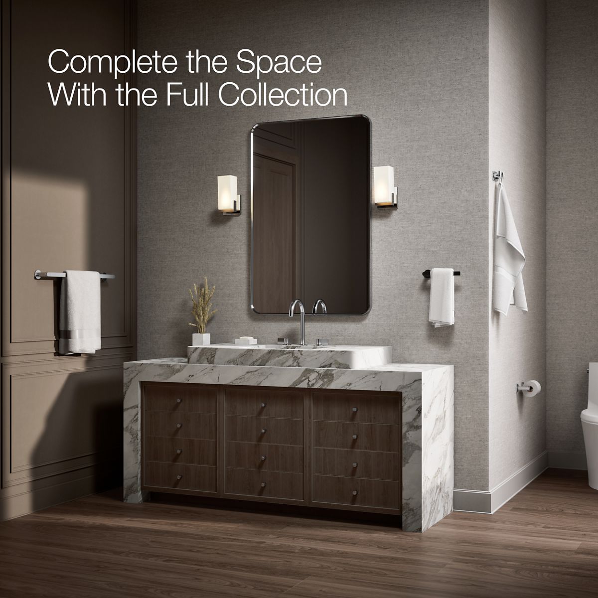 Composed Pivoting Toilet Paper Holder | K-73147 | KOHLER