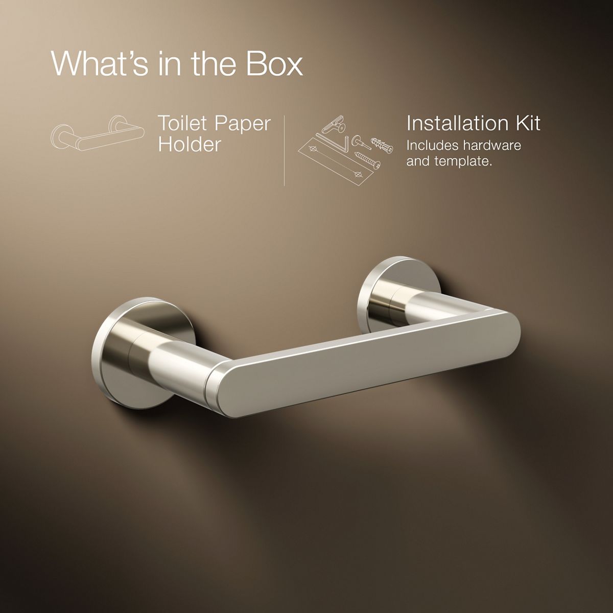Composed Pivoting Toilet Paper Holder | K-73147 | KOHLER