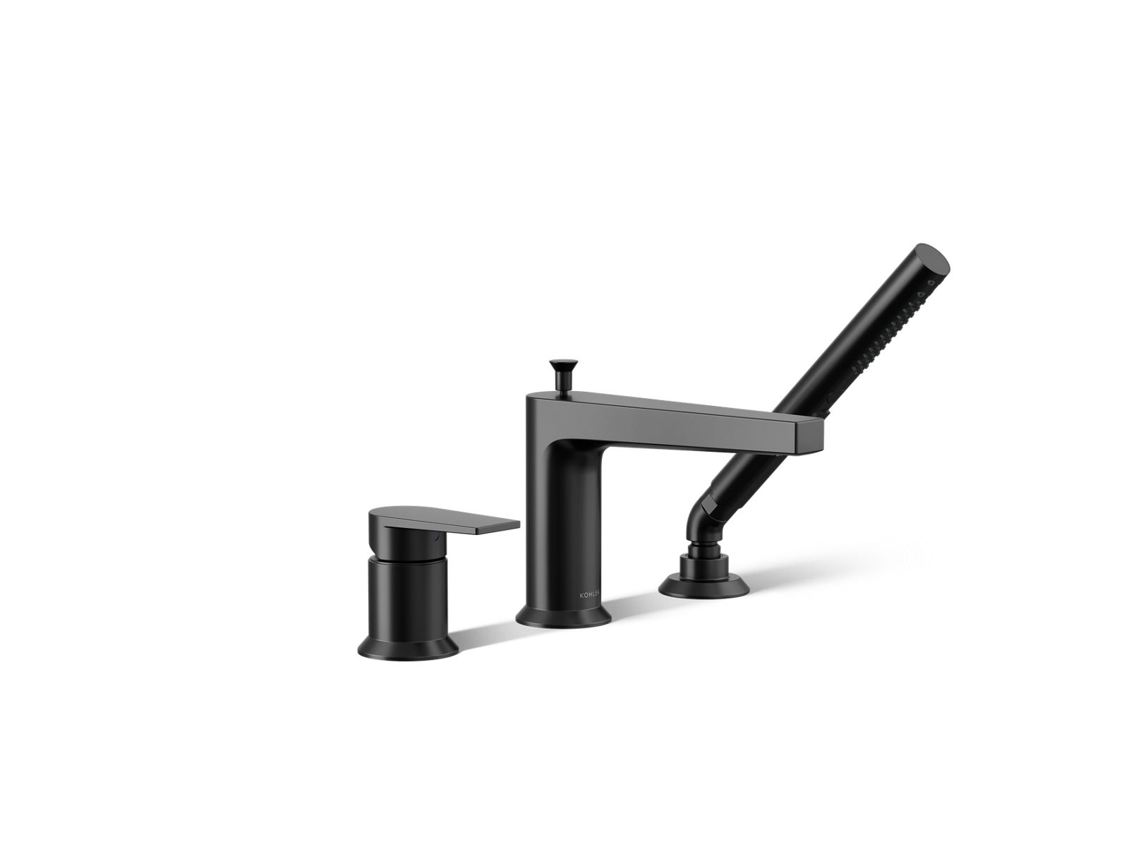 Taut Deck-mount bath faucet with handshower