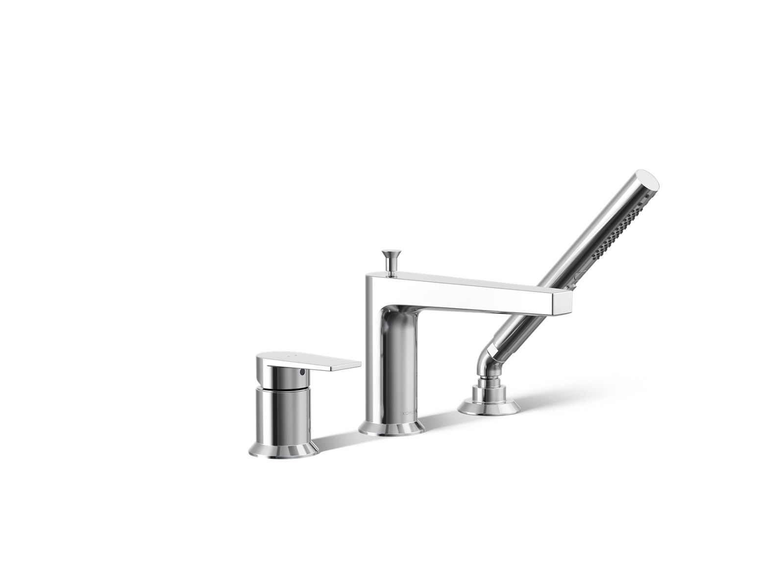 Taut Deck-mount bath faucet with handshower