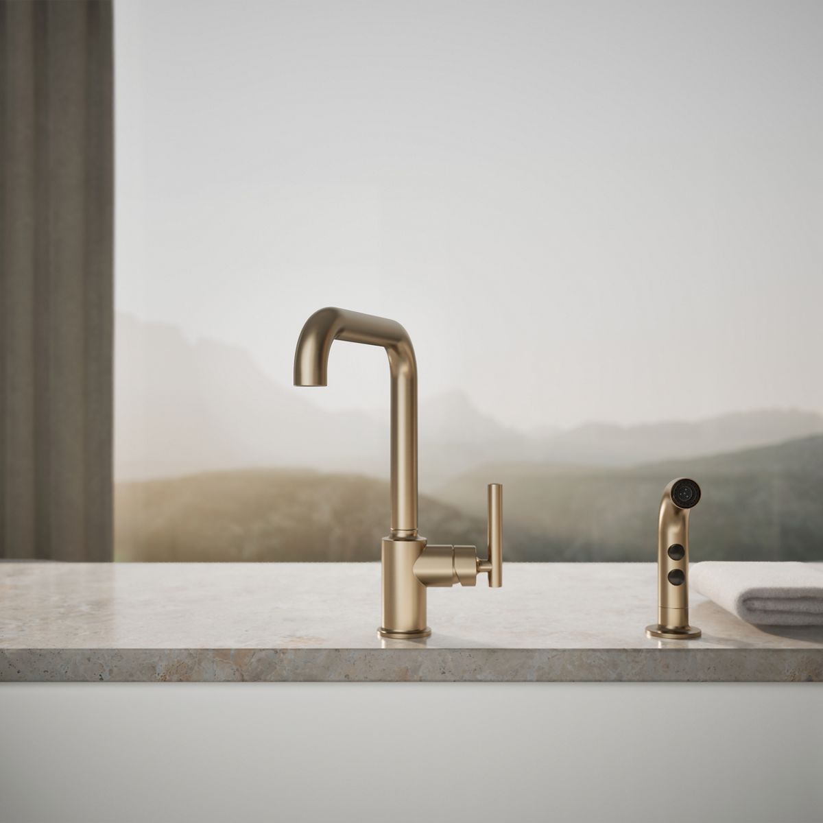 KOHLER | K-7508 | Purist Single-Handle Kitchen Sink Faucet with