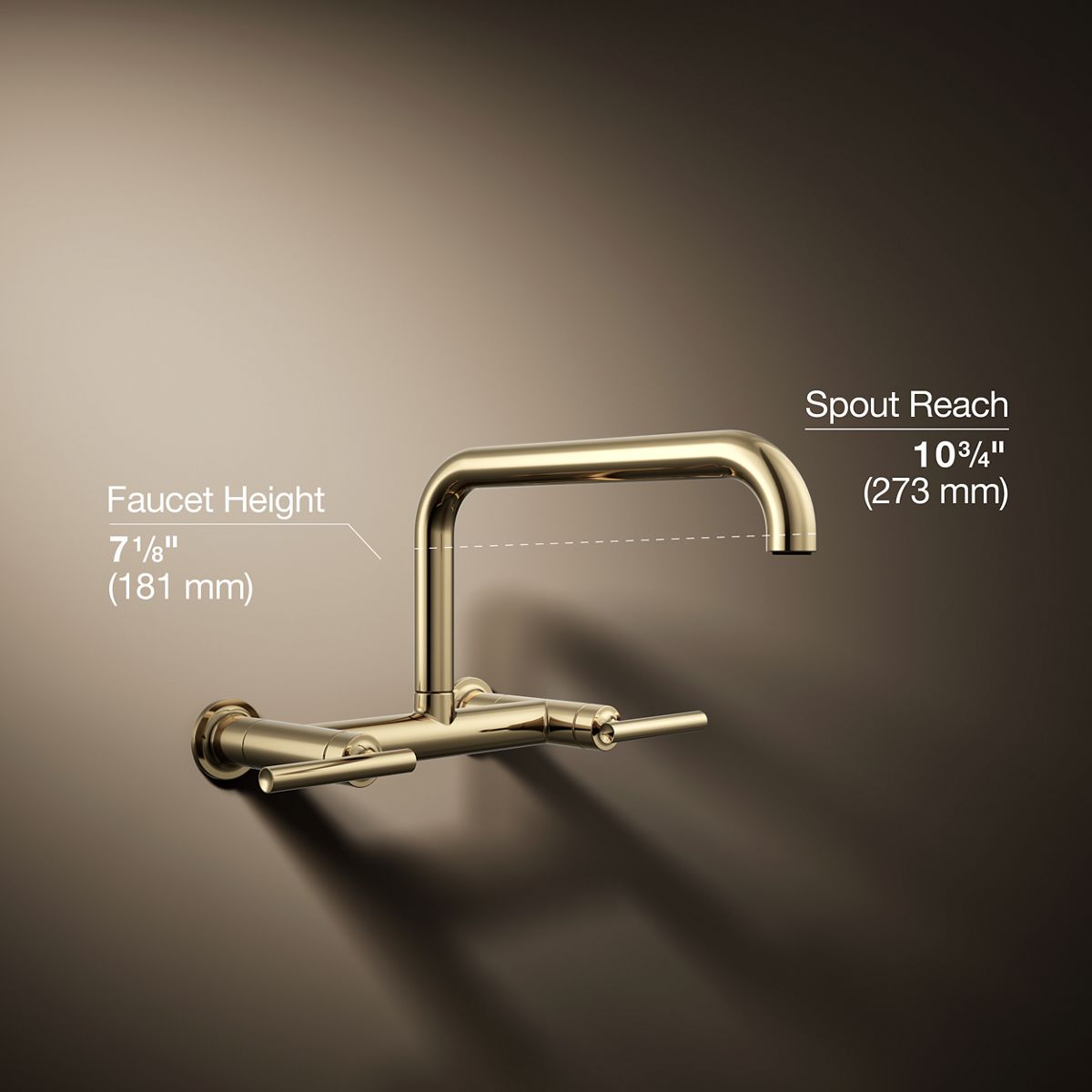 KOU⭐︎ KOHLER | K-7549-4 | Purist Wall-Mount Bridge Faucet