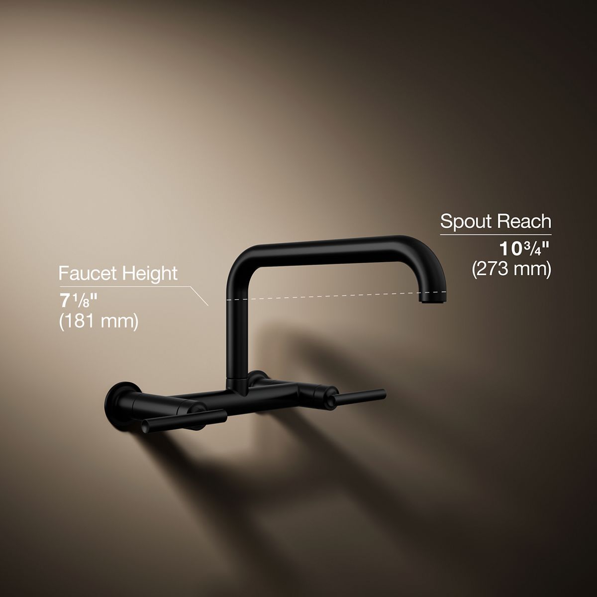 3/4 view of product with dimensions