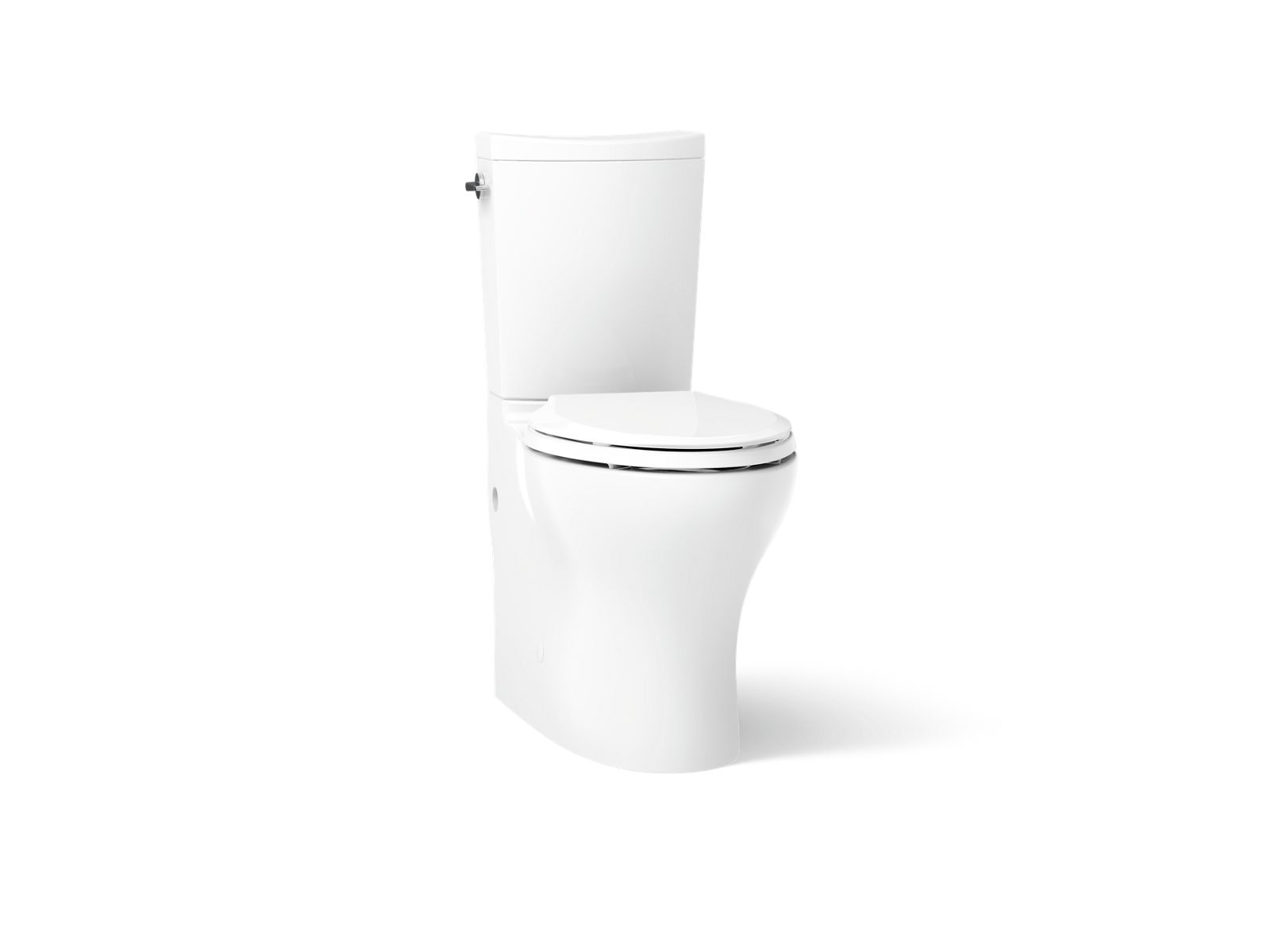 Persuade Curv Two-piece elongated toilet with skirted trapway, dual-flush