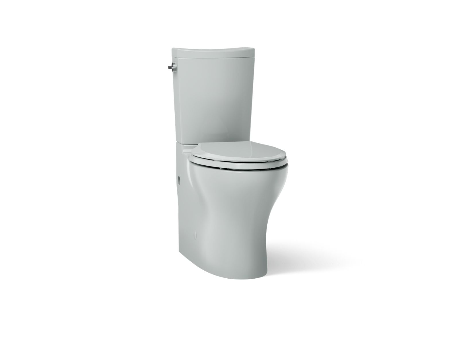 Persuade Curv Two-piece elongated toilet with skirted trapway, dual-flush