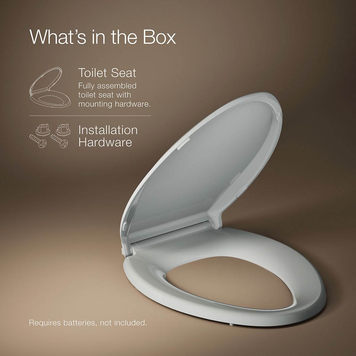 Cachet Nightlight Elongated Toilet Seat | K-75756-RL | KOHLER