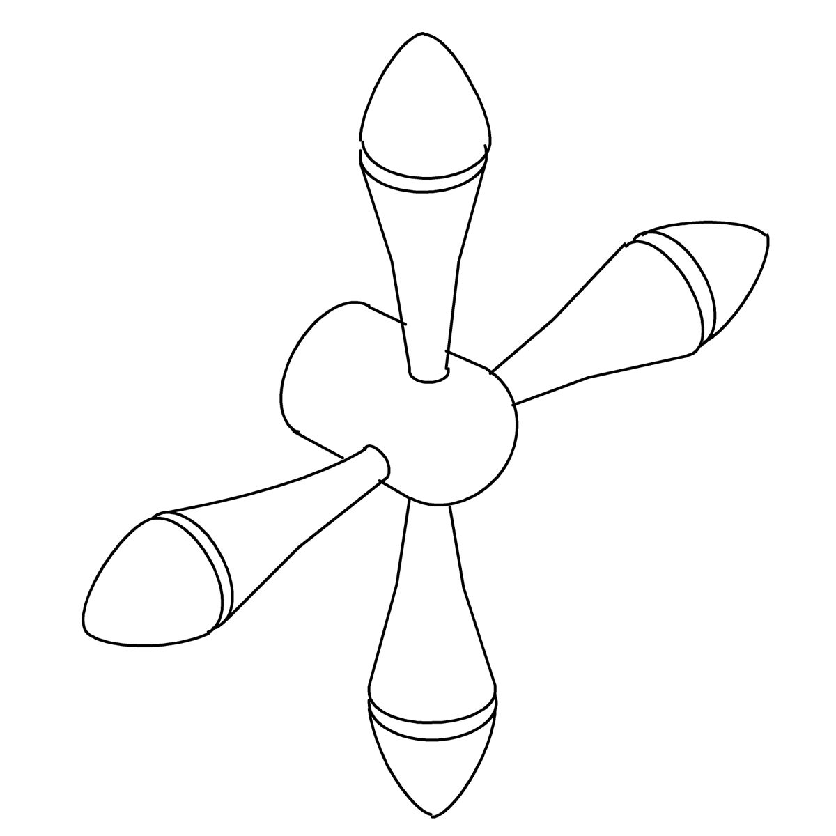 3/4 view of product