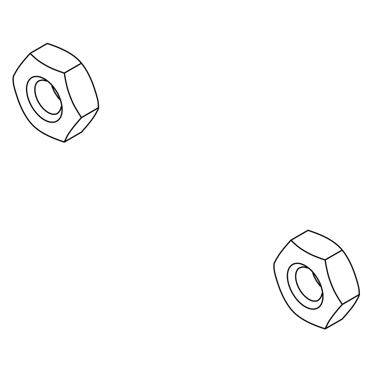 Nut, Hex, 6-32