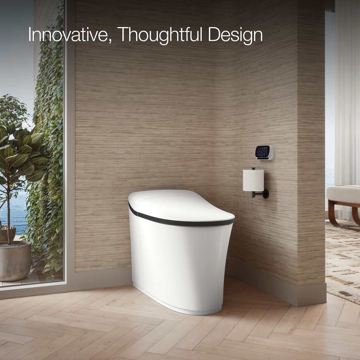 Up to 2 walls & multiple product categories visible, 2-point perspective