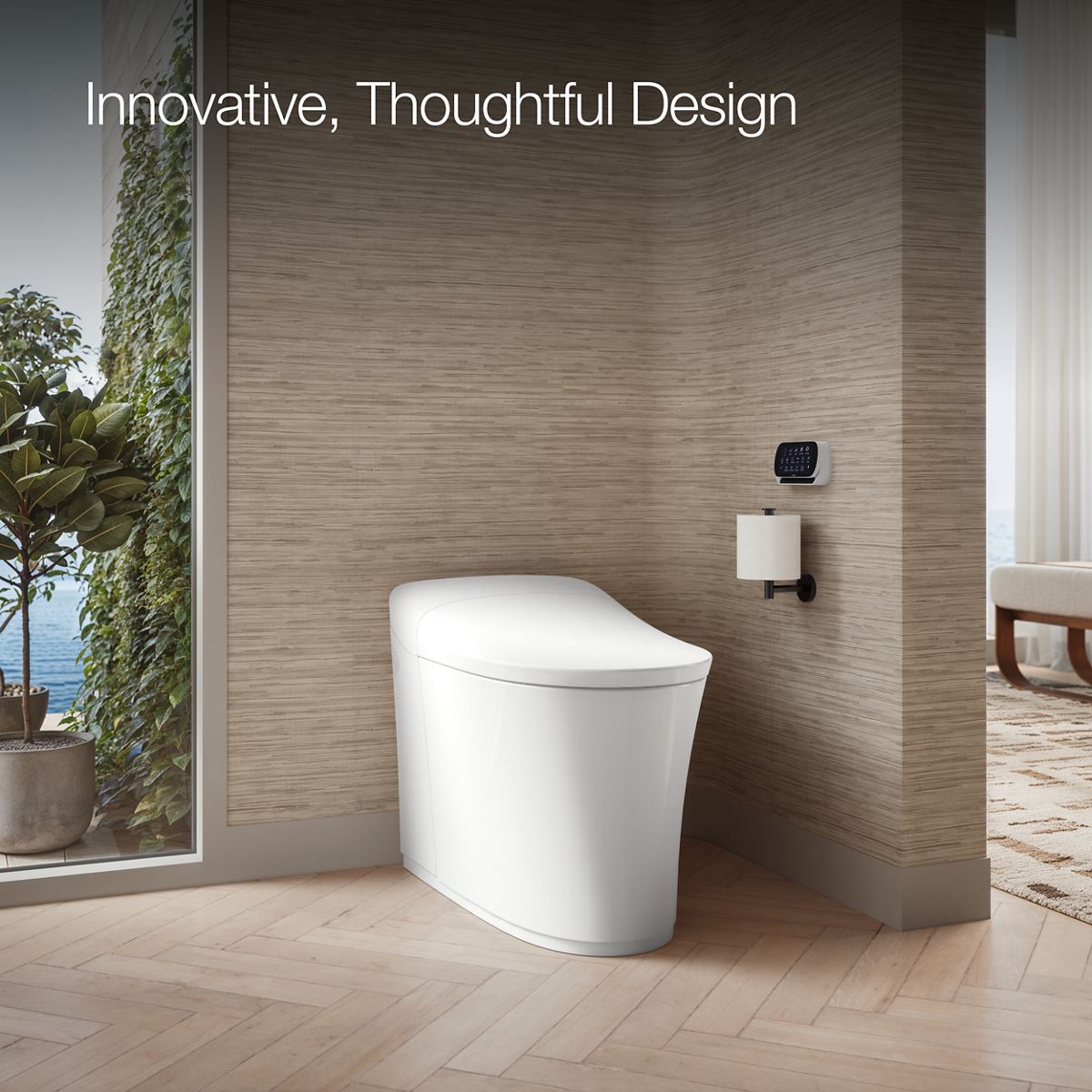Up to 2 walls & multiple product categories visible, 2-point perspective