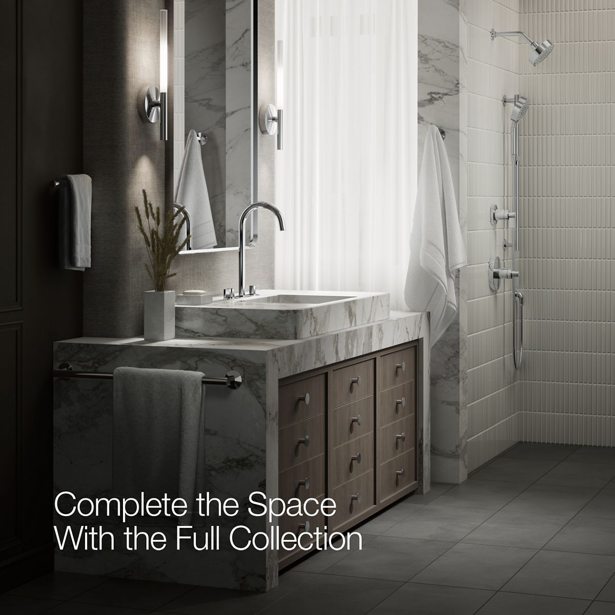 KOHLER | 77965 | Components™| Bathroom sink faucet spout with Tube