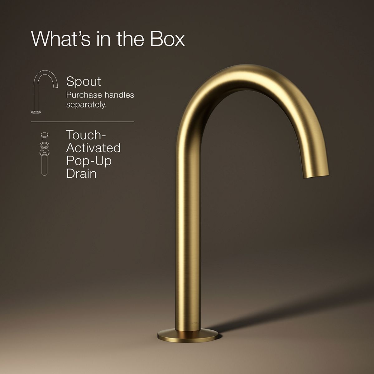 Components Bathroom Sink Spout with Tube Design | K-77967 | KOHLER