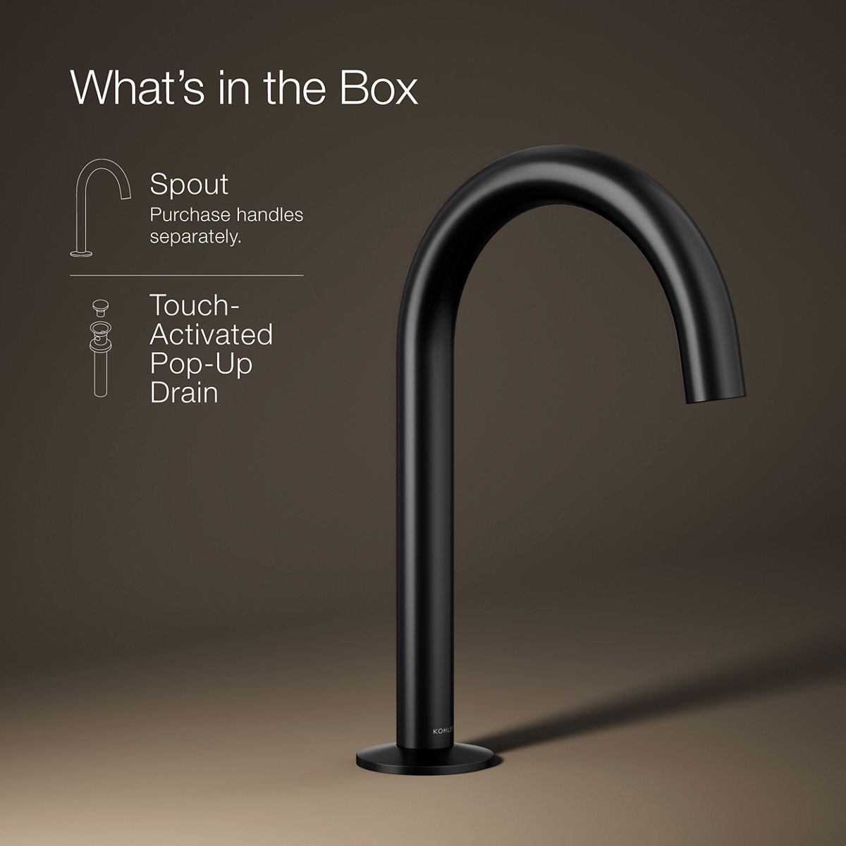 【るーたん】 Components Bathroom Sink Spout with Tube Design | K-77967 | KOHLER