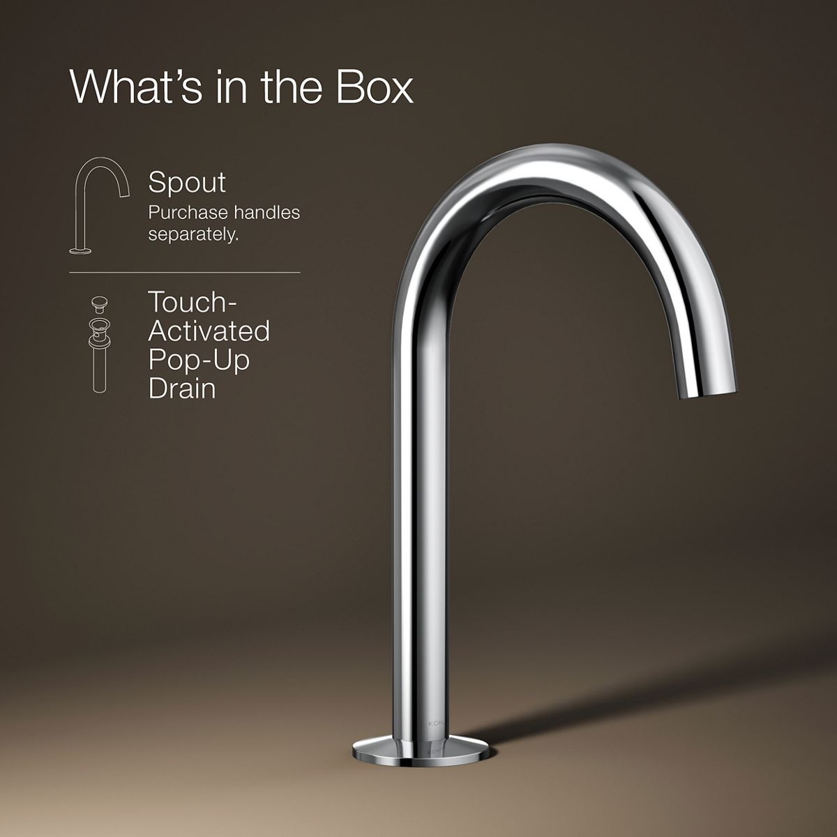 Components Bathroom Sink Spout with Tube Design | K-77967 | KOHLER