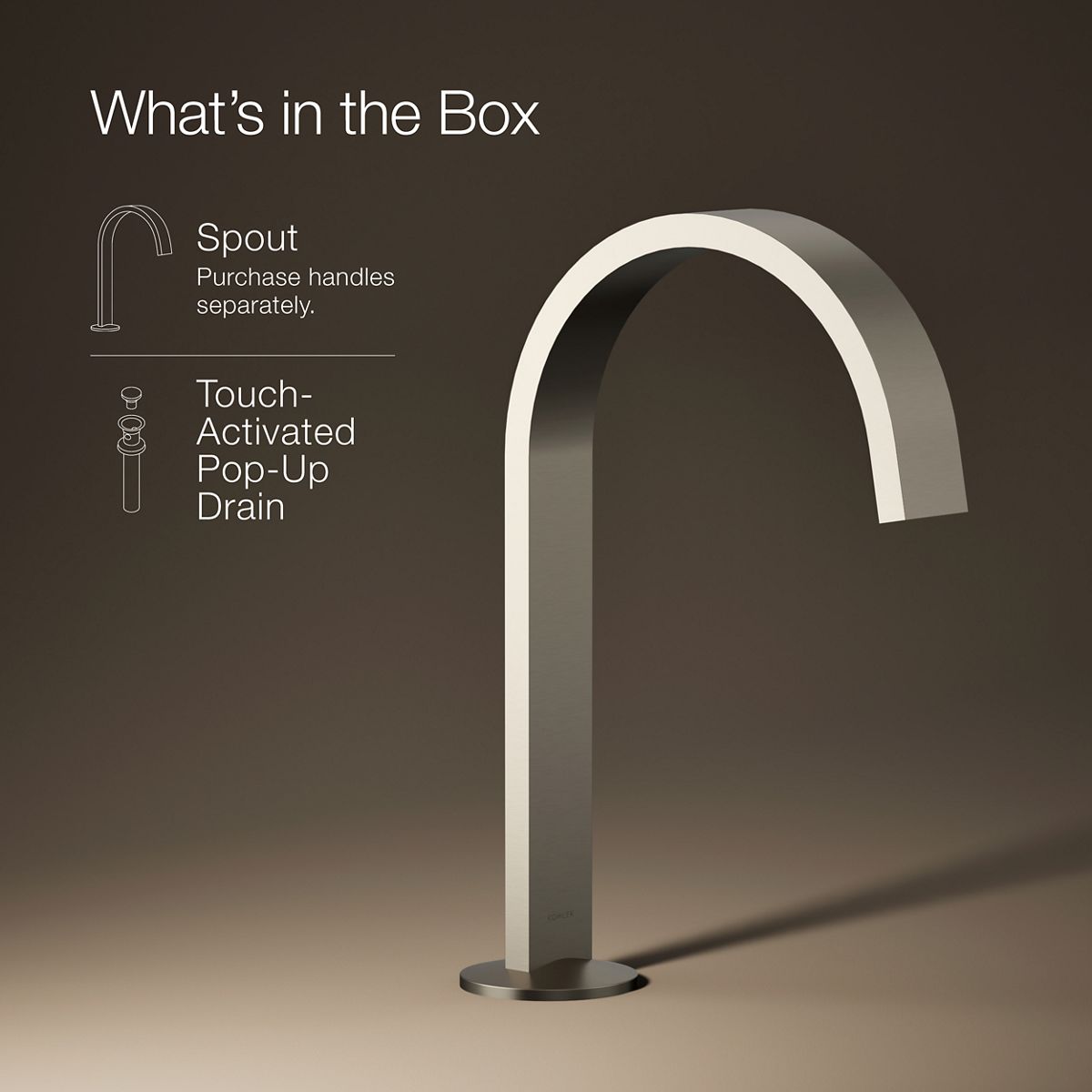 その他 na Components Bathroom Sink Spout with Ribbon Design | K-77968 | KOHLER