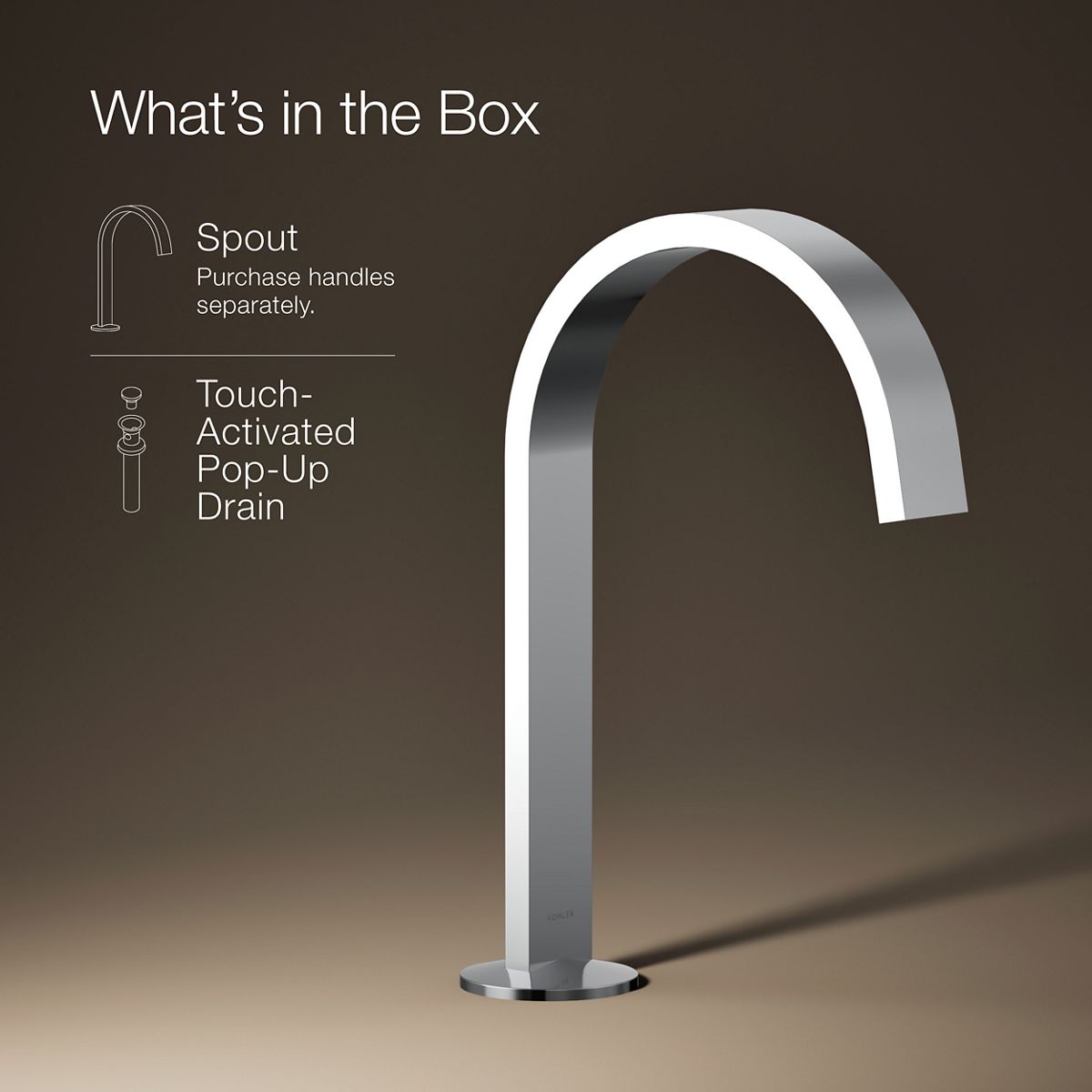 Components Bathroom Sink Spout with Ribbon Design | K-77968 | KOHLER