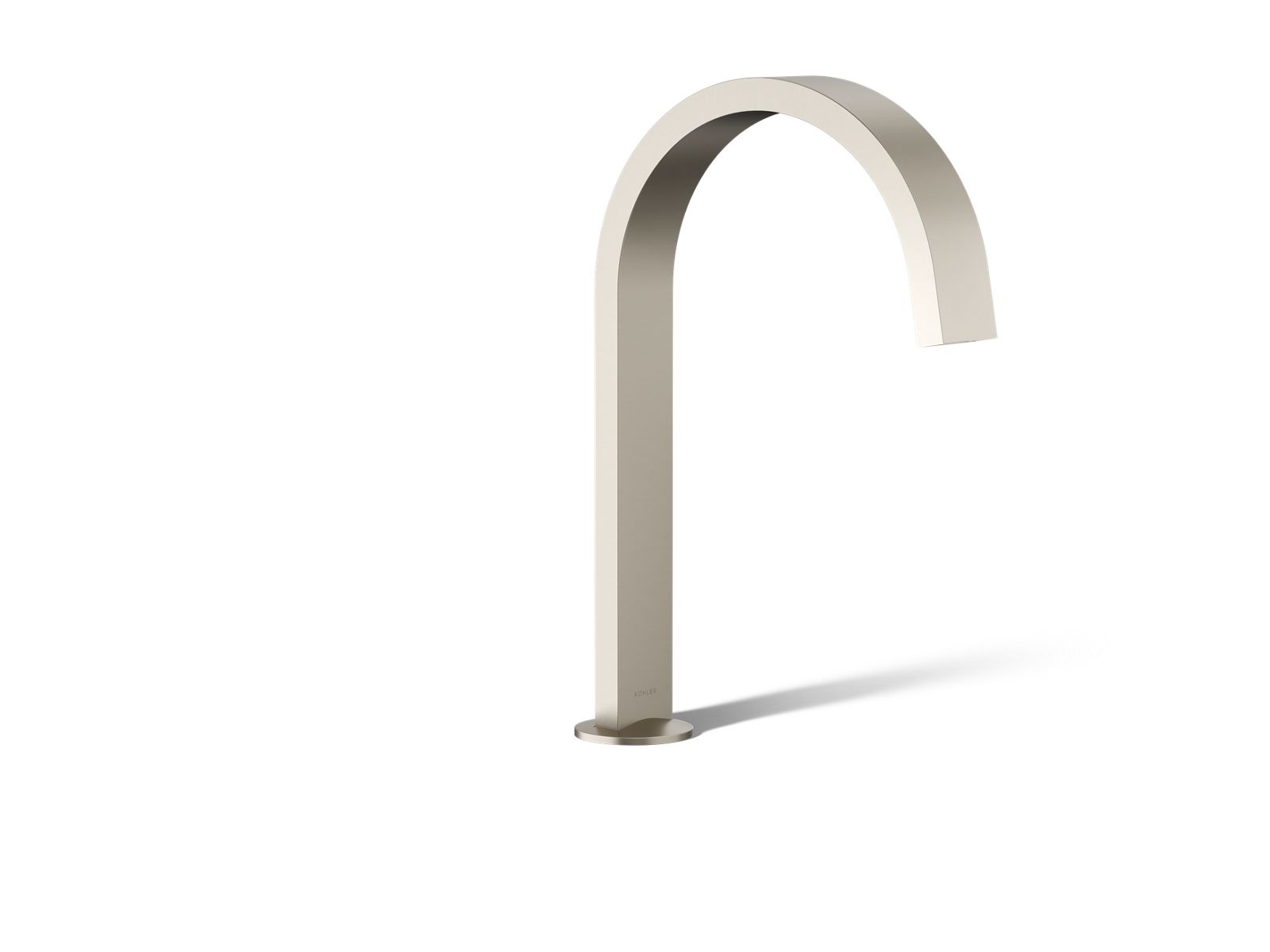 Components Deck-mount bath spout with Ribbon design