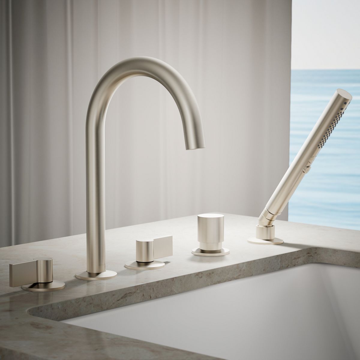 KOHLER | 77989 | Components™| Deck-mount handshower holder and two