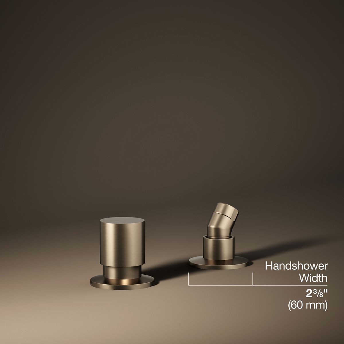 3/4 view of product with dimensions