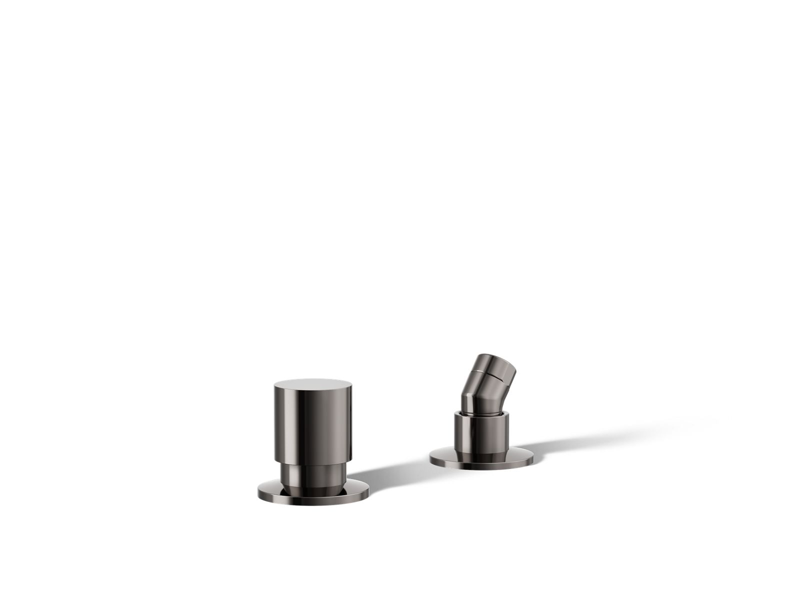 Components Deck-mount handshower holder and two-way diverter valve