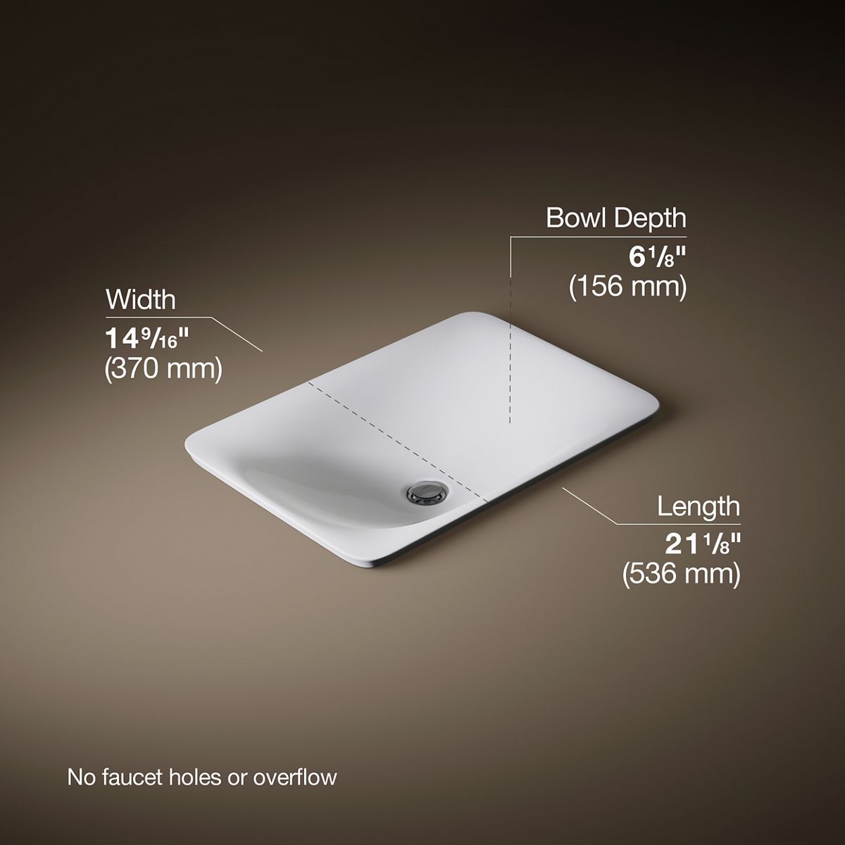 3/4 view of product with dimensions