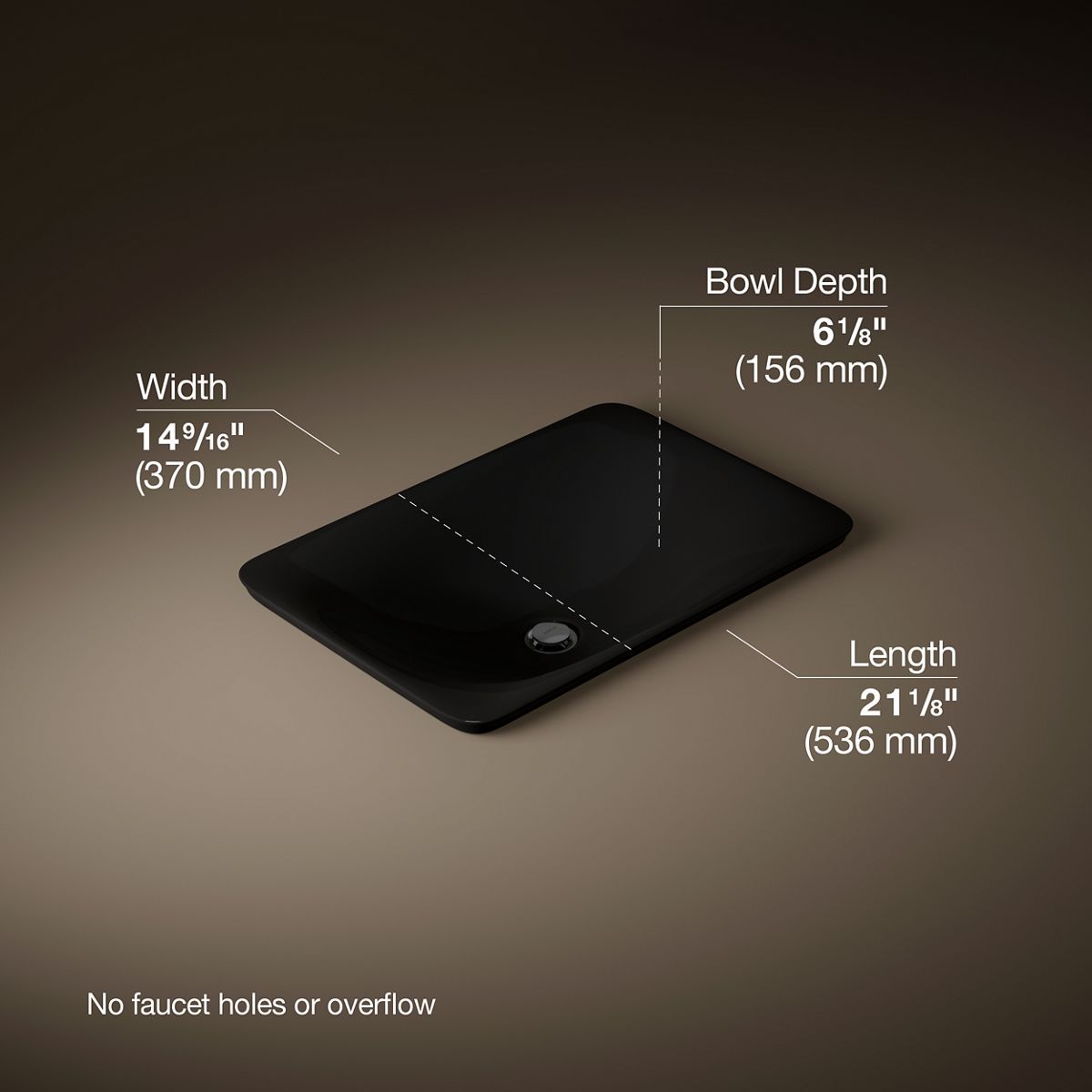 3/4 view of product with dimensions