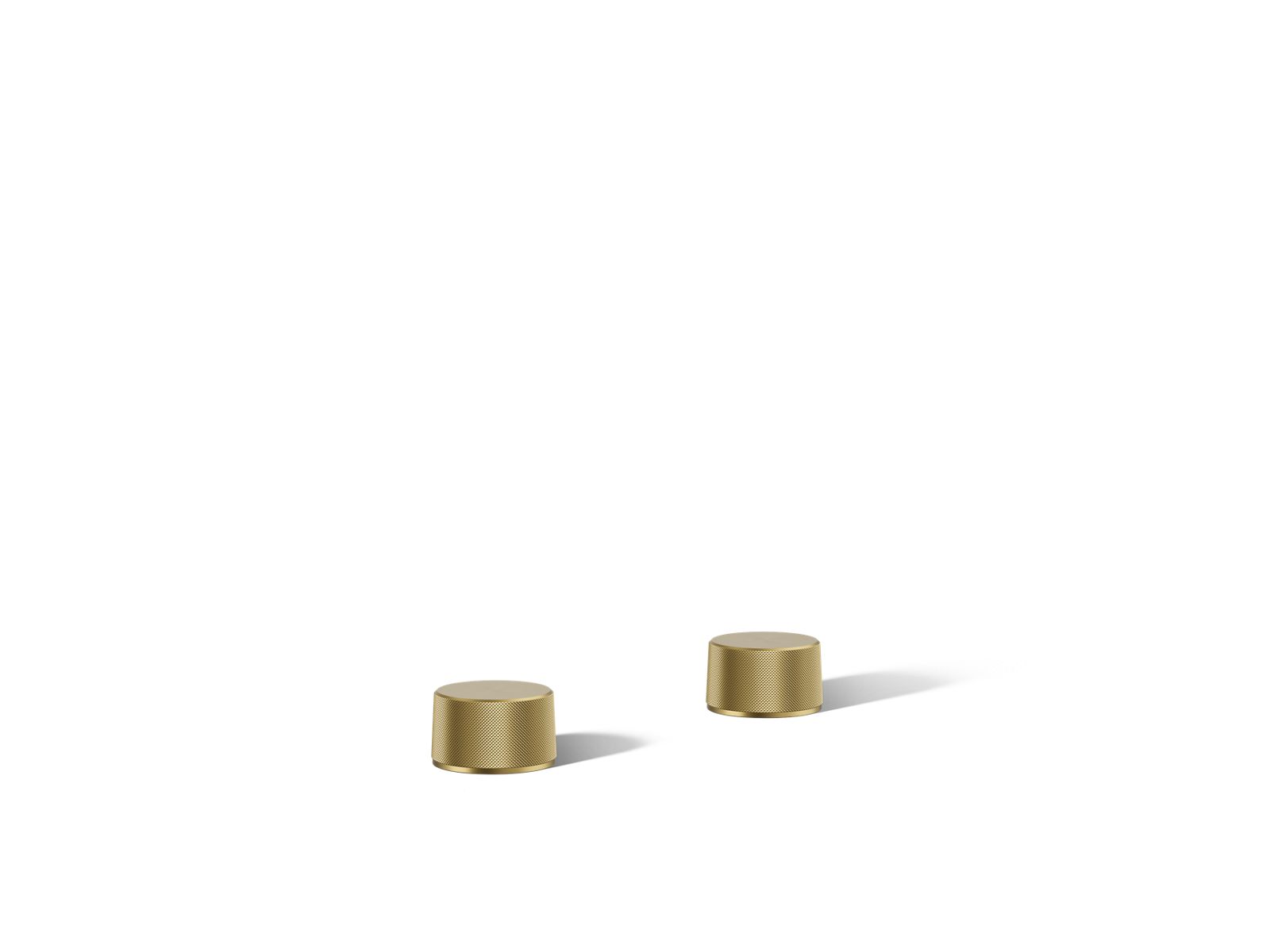 Components Deck-mount bath faucet handles with Oyl design