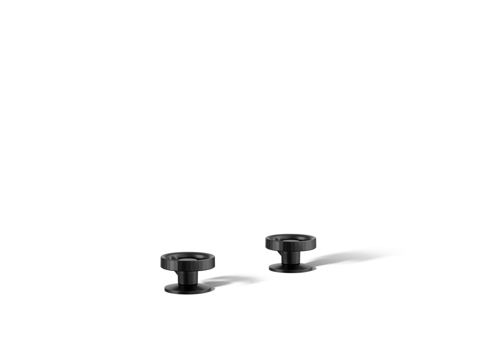 Components Deck-mount bath faucet handles with Industrial design