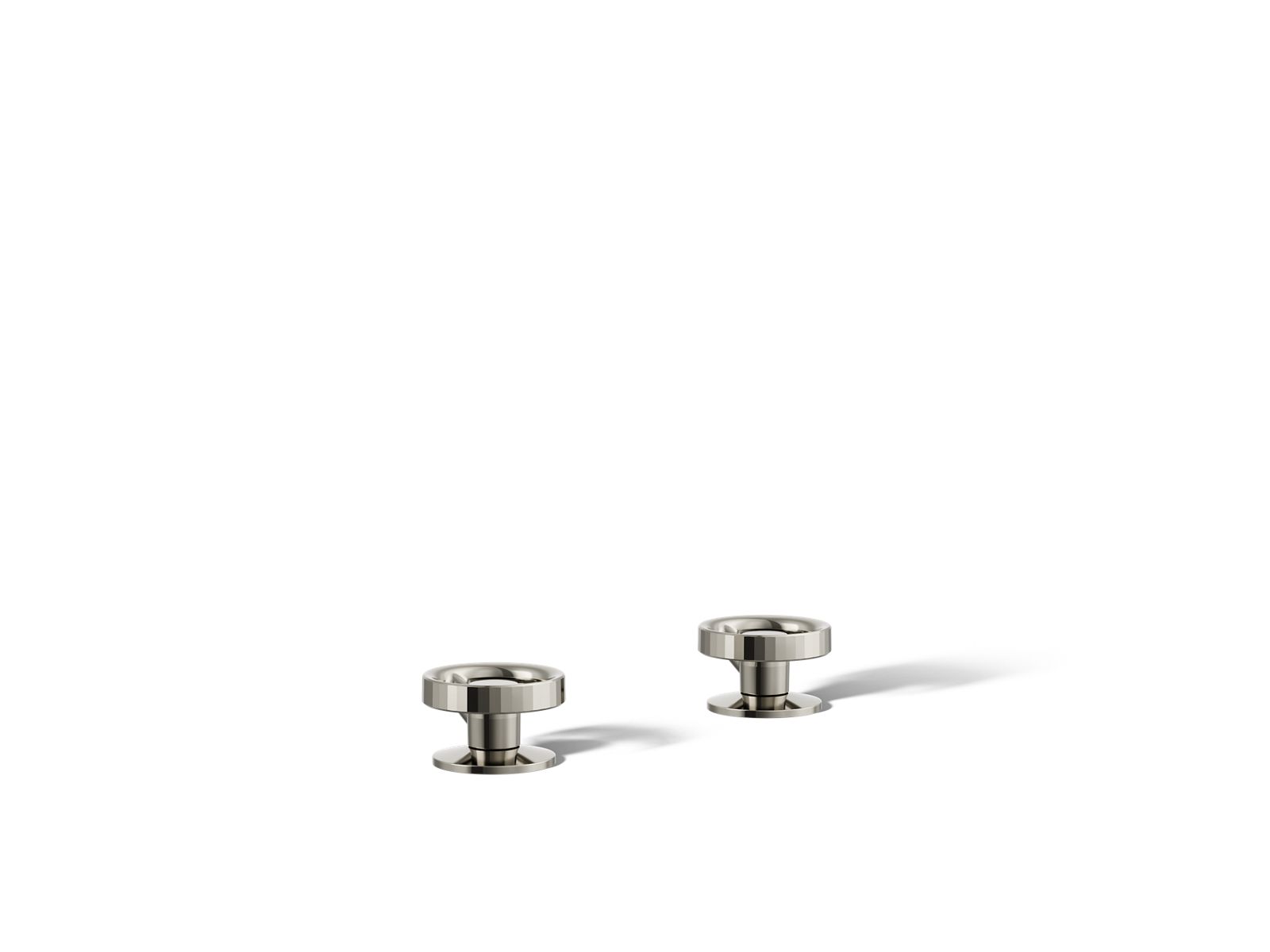 Components Deck-mount bath faucet handles with Industrial design