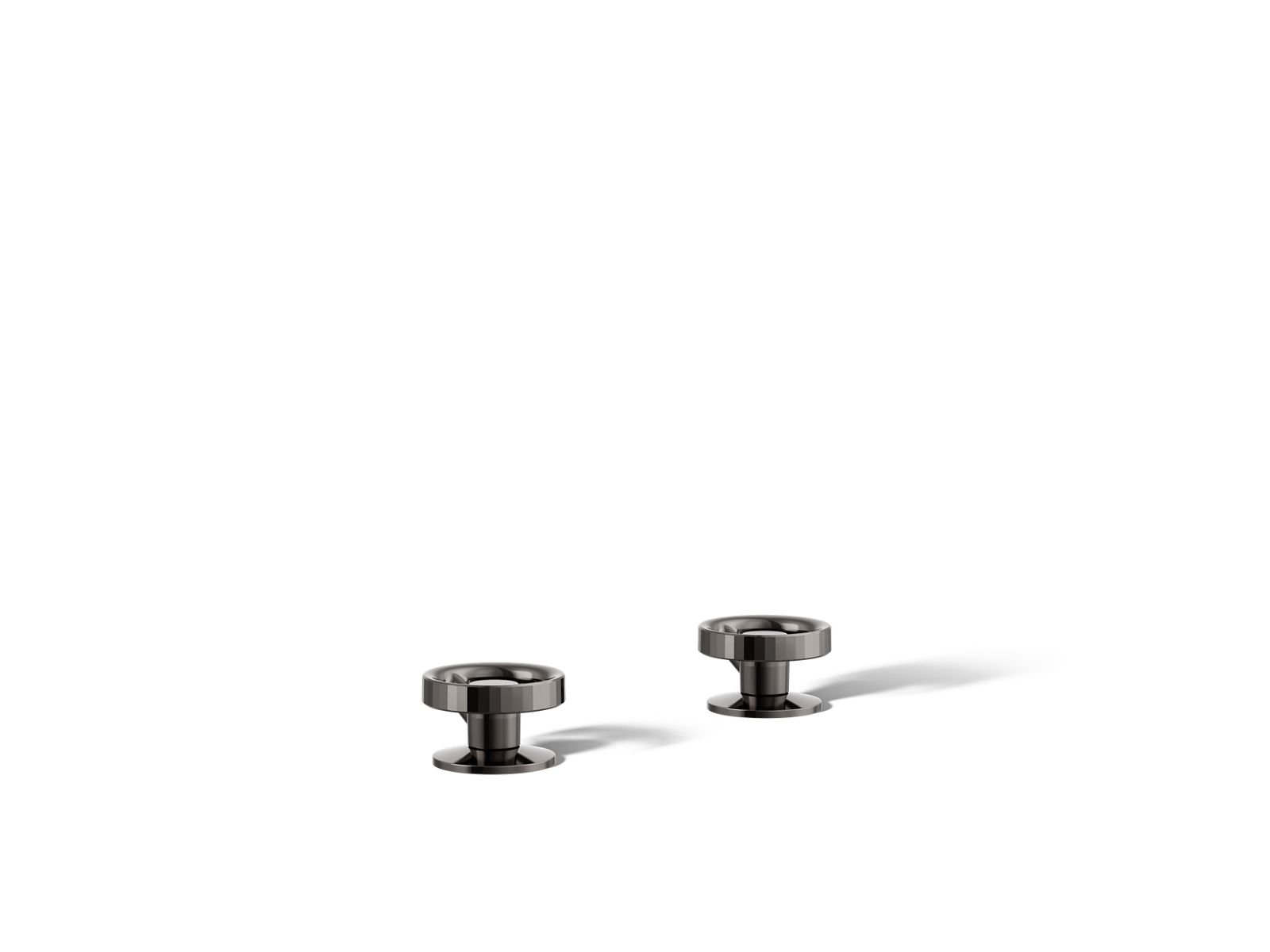 Components Deck-mount bath faucet handles with Industrial design