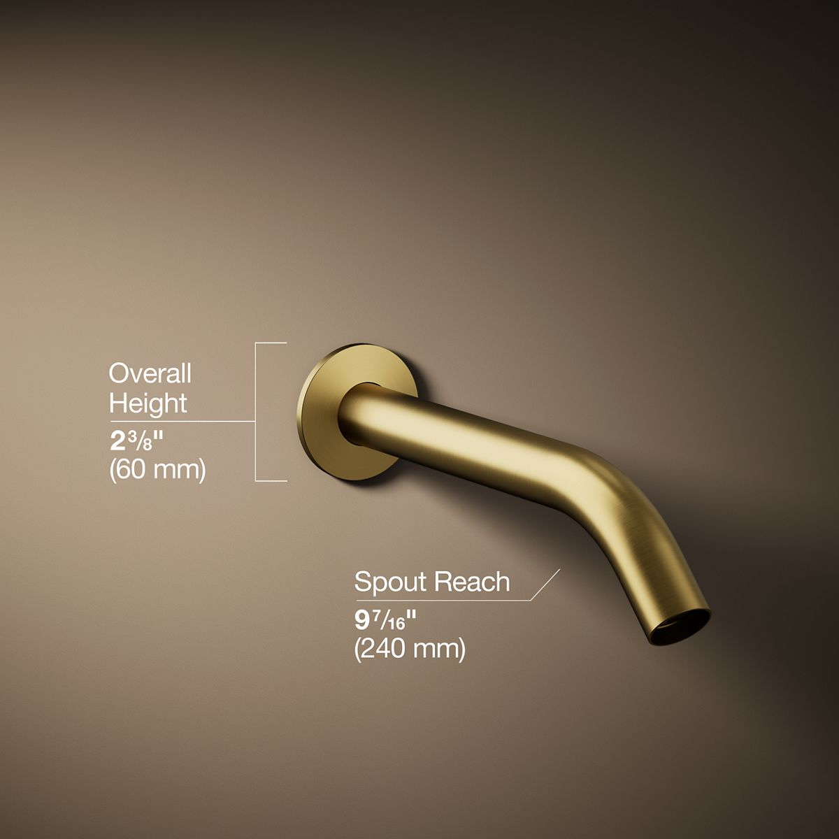3/4 view of product with dimensions