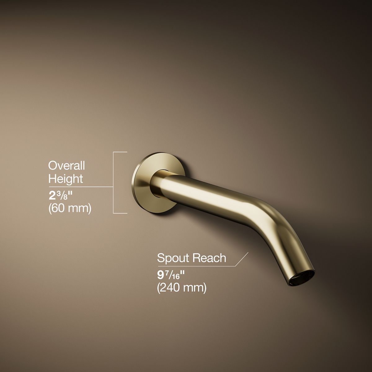 3/4 view of product with dimensions