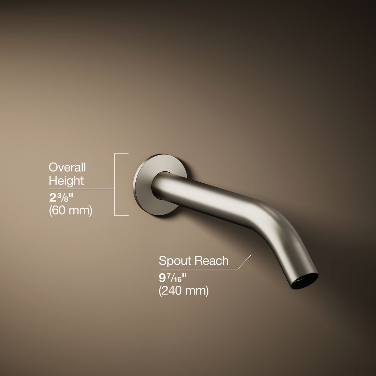 3/4 view of product with dimensions
