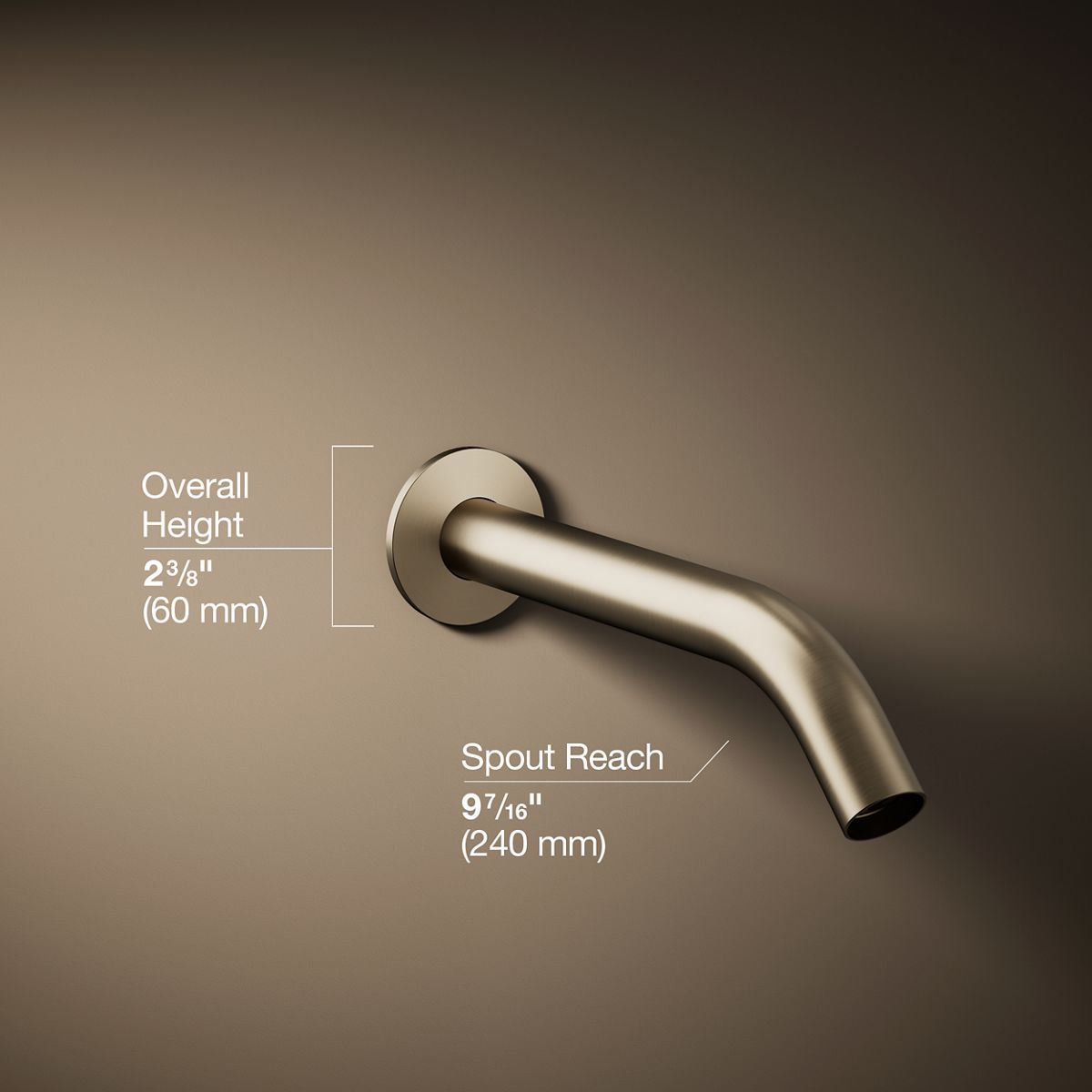 3/4 view of product with dimensions
