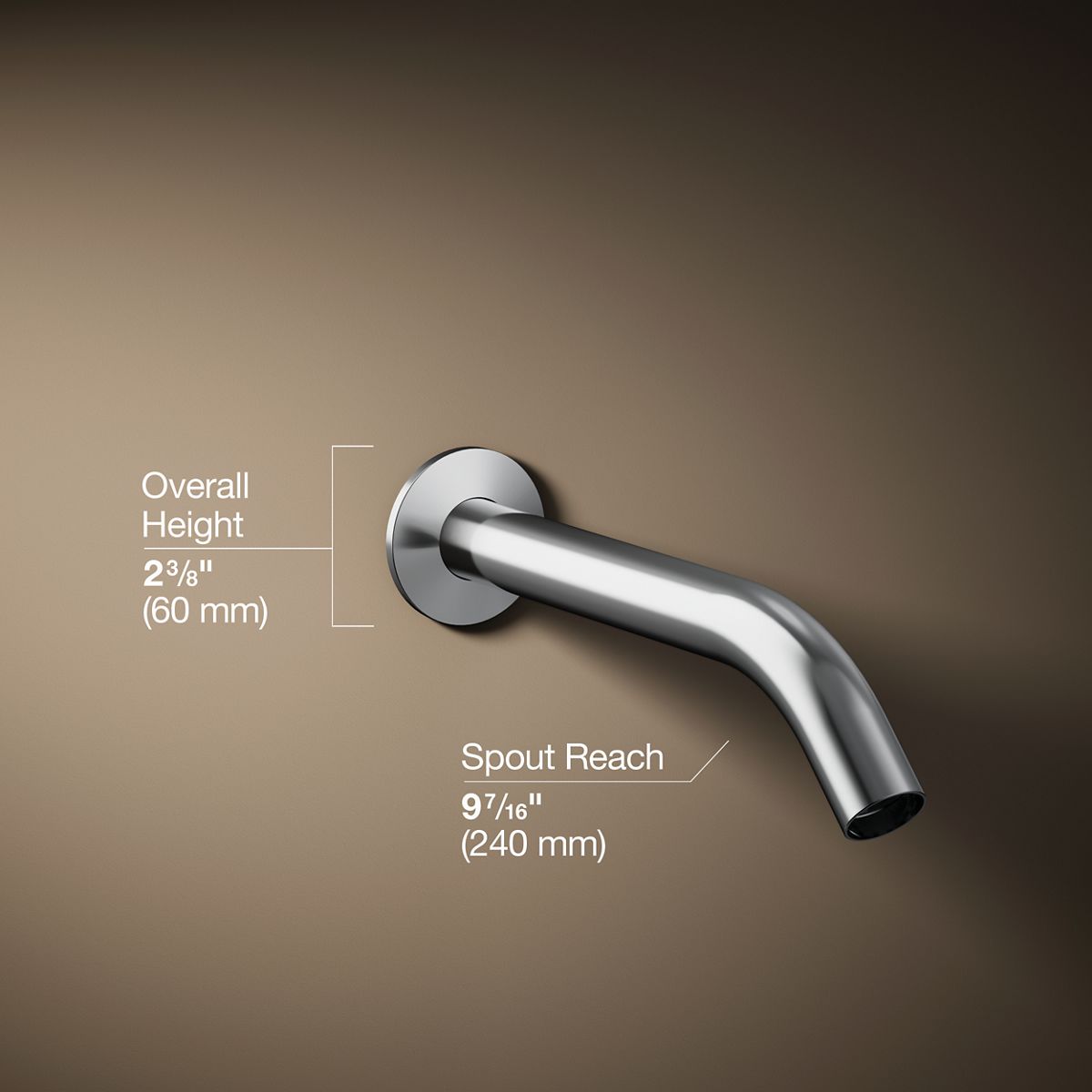 3/4 view of product with dimensions