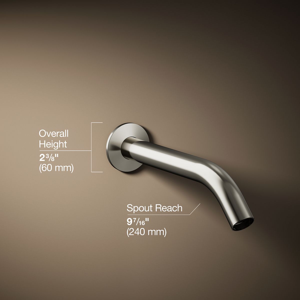 3/4 view of product with dimensions