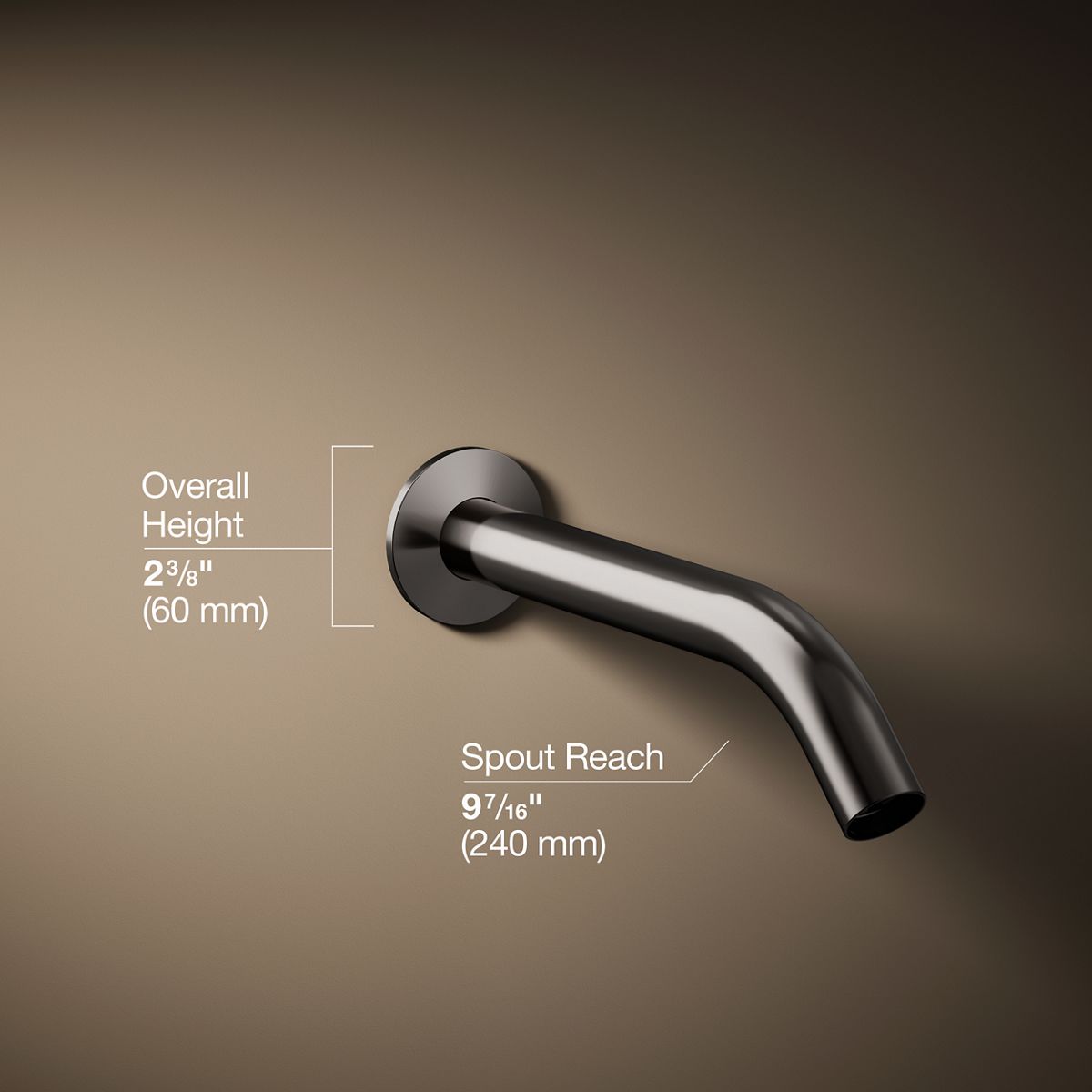 3/4 view of product with dimensions