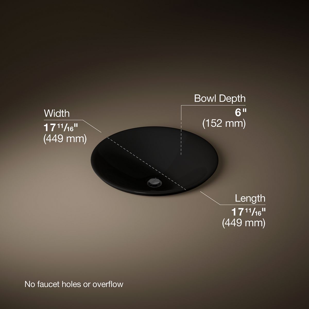 3/4 view of product with dimensions