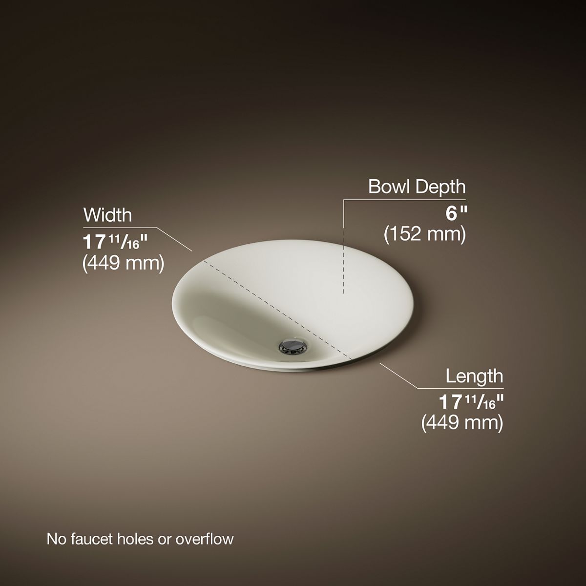 3/4 view of product with dimensions