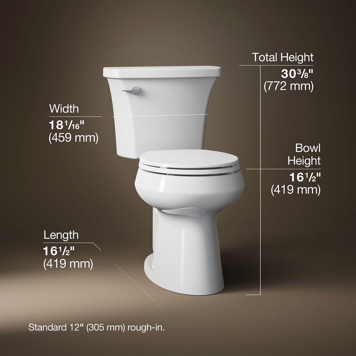 Highline Arc Round-Front Toilet | K-78253 | KOHLER