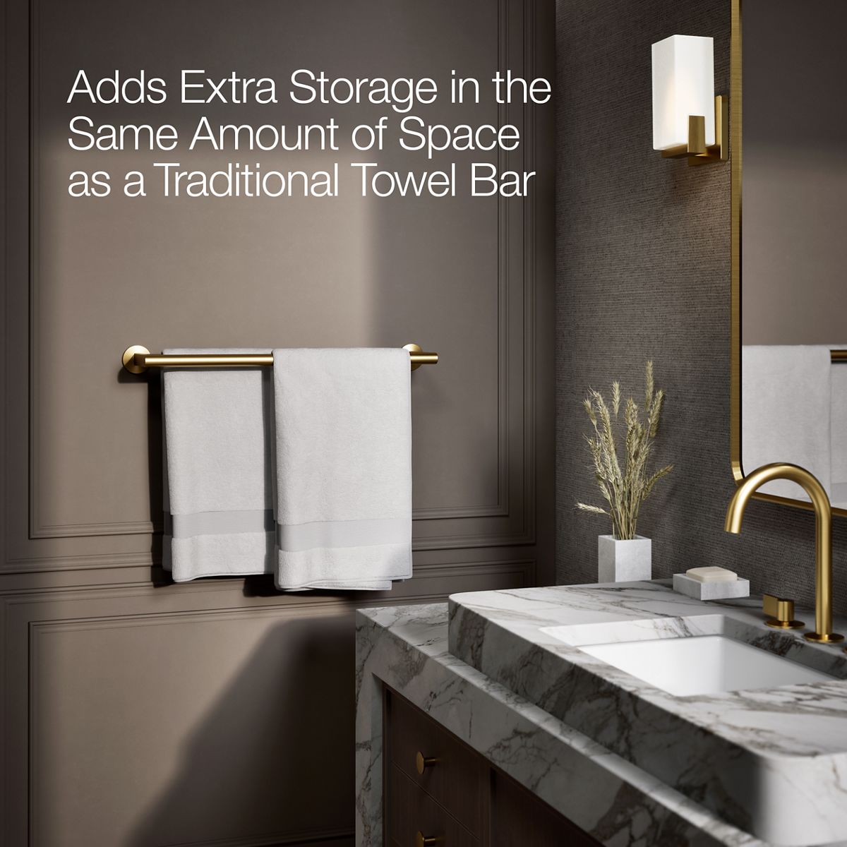 Components Double Towel Bar | K-78375 | KOHLER