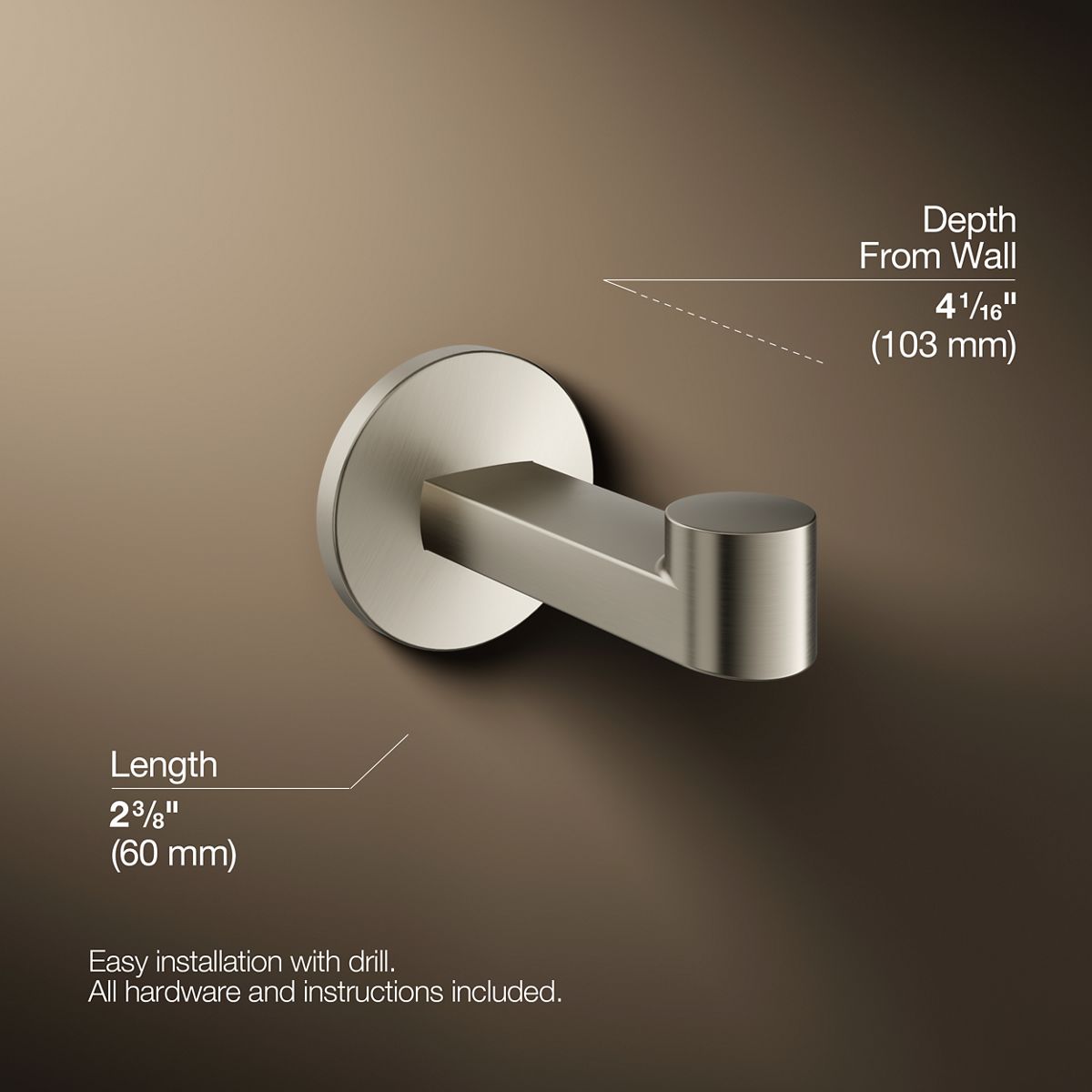 Components Robe Hook | K-78378 | KOHLER