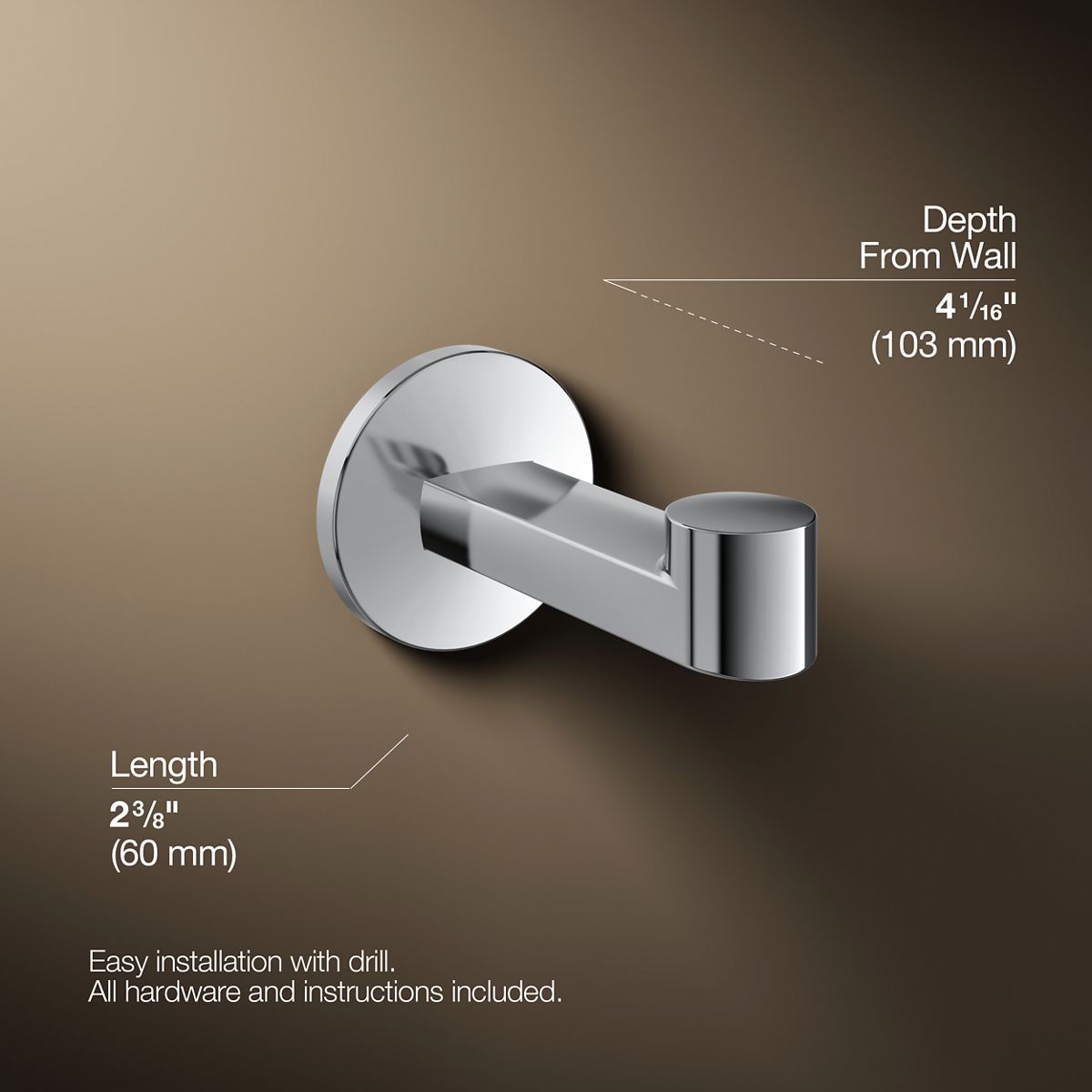 ロクロ KOHLER | 78378 | Components™| Robe hook
