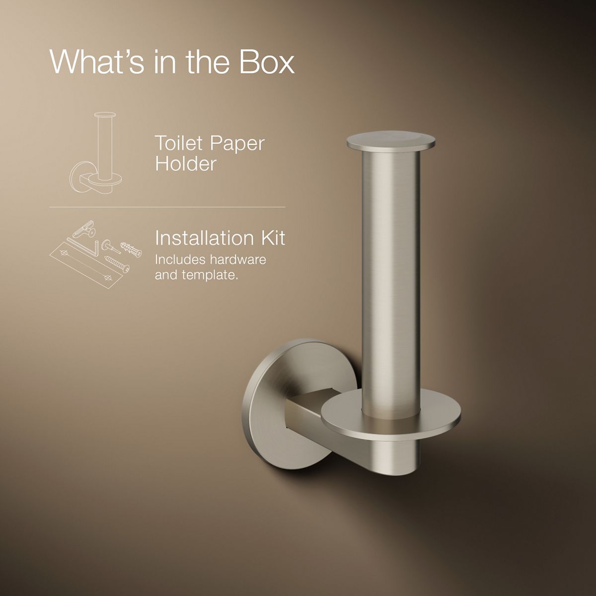Components Vertical Toilet Paper Holder | K-78383 | KOHLER