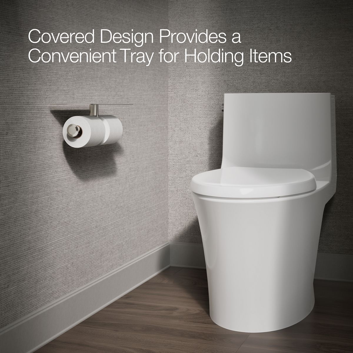 KOHLER | 78384 | Components™| Covered double toilet paper holder