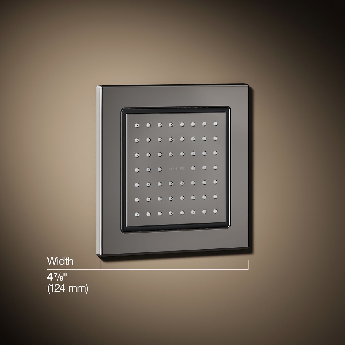 3/4 view of product with dimensions