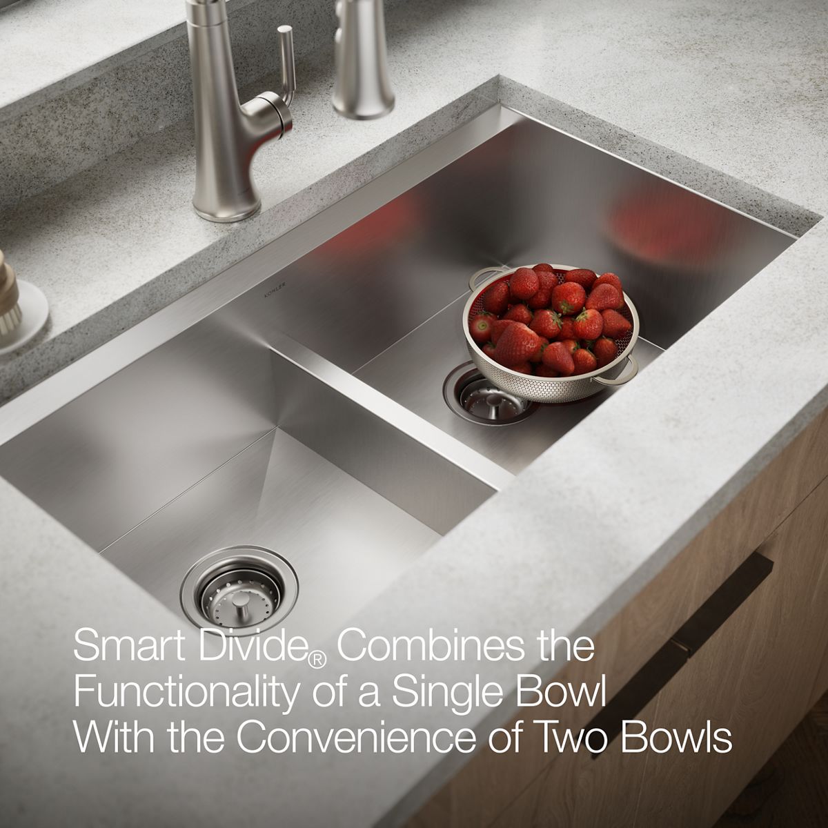 その他 sink3000ing Task Workstation Kitchen Sink | K-80085-1PC | KOHLER