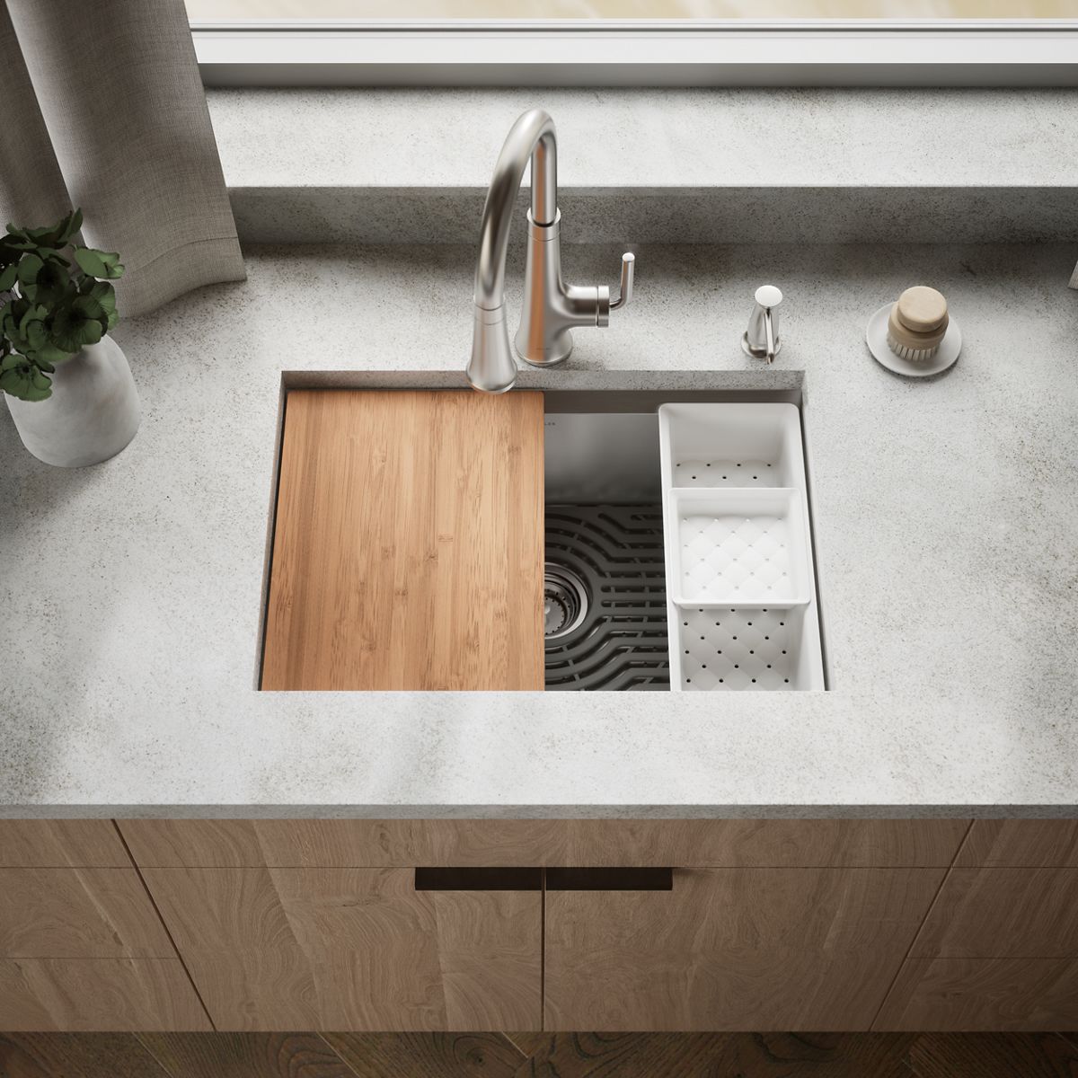 Task Workstation Kitchen Sink | K-80086-2PC | KOHLER