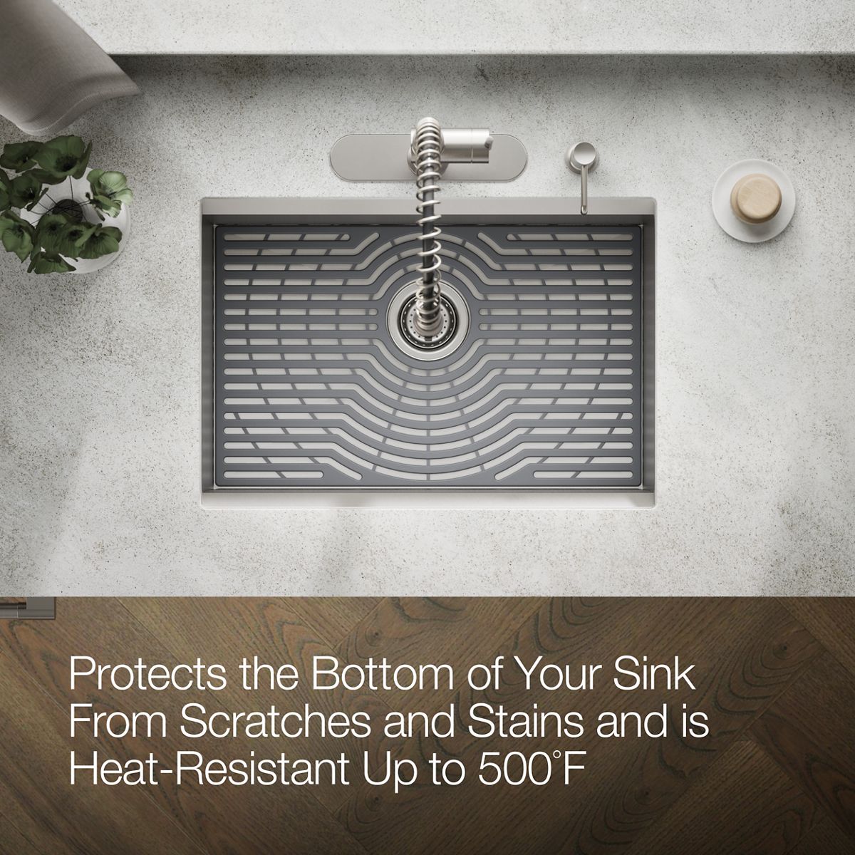 Task Silicone Workstation Sink Mat | K-80088 | KOHLER