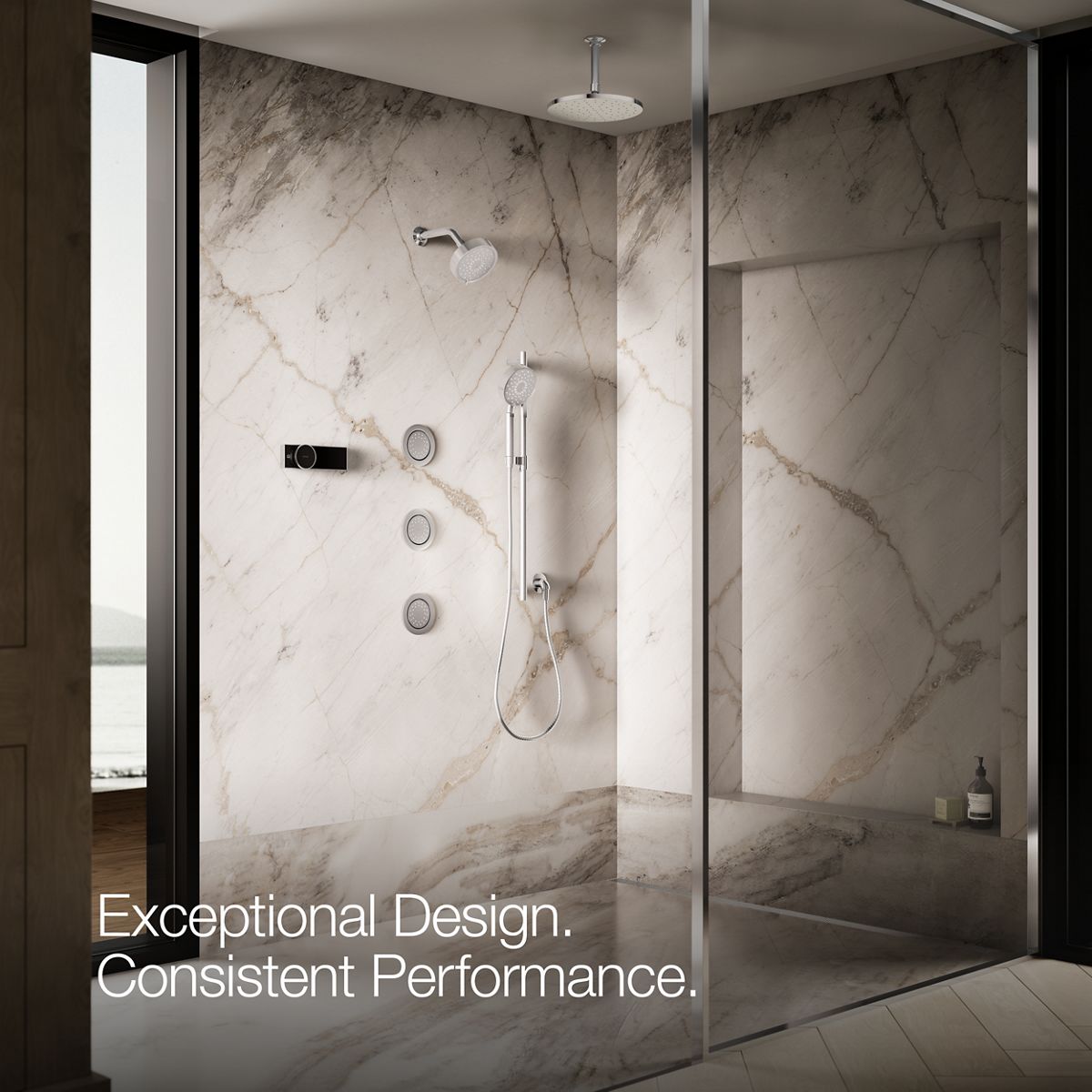 KOHLER | K-77119 | WaterTile Round Body Spray with Katalyst, 1.0 GPM
